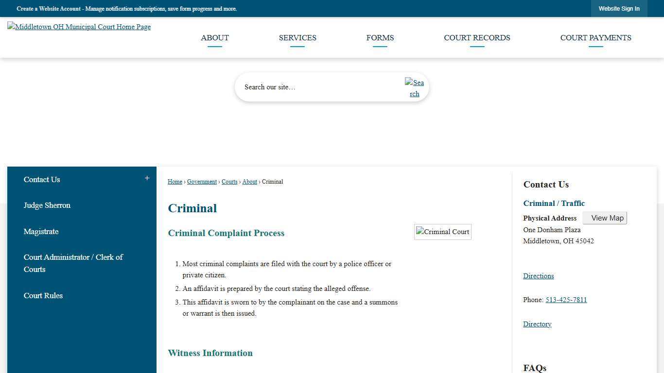 Criminal | Middletown, OH